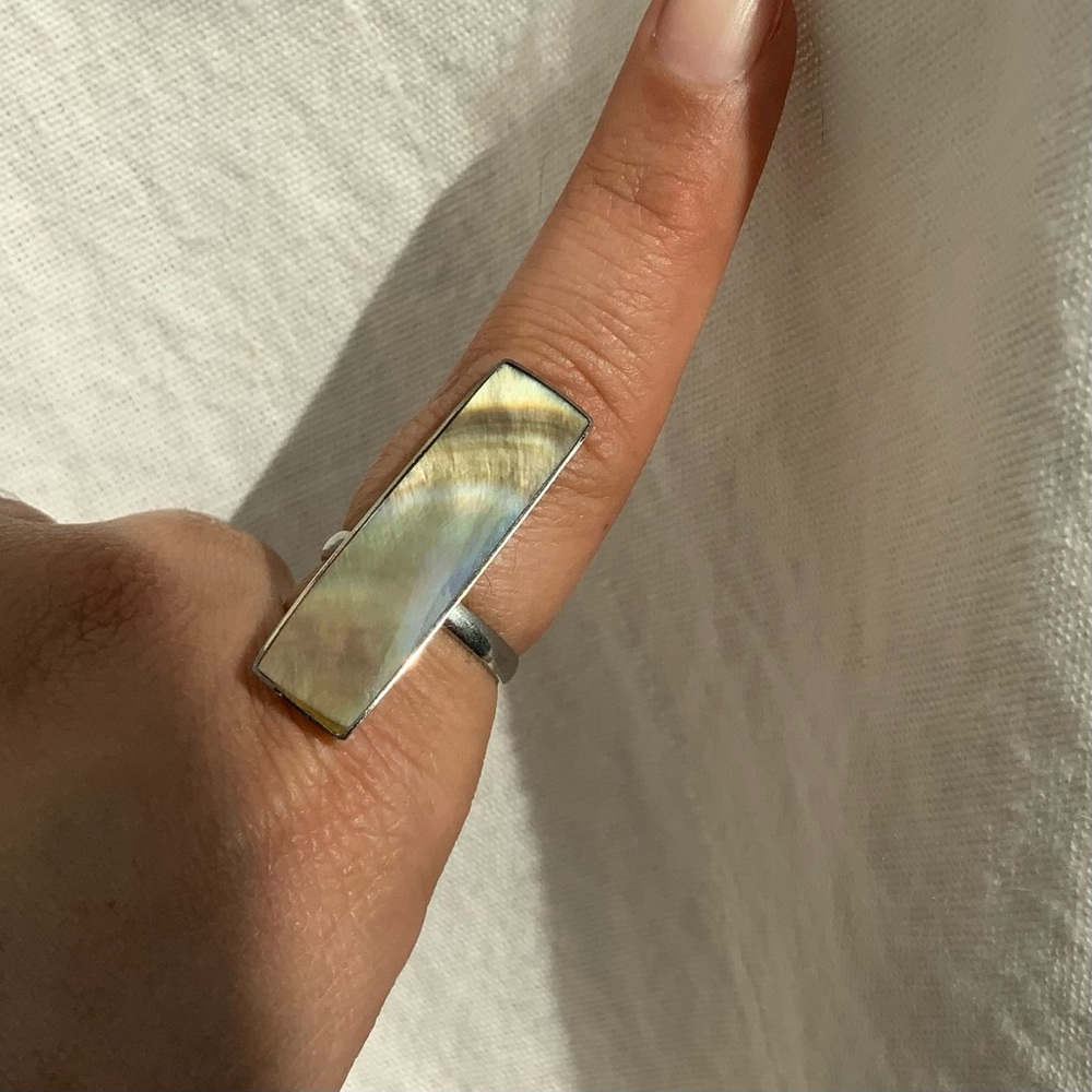 Abalone Shell ring adjustable
